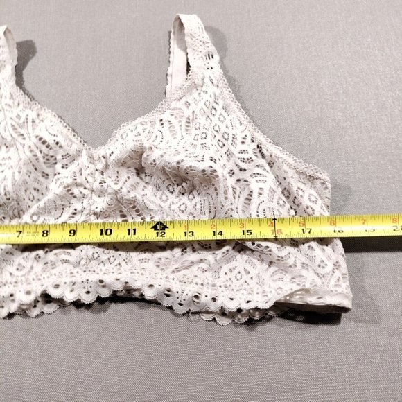 4/$20 Avella Lace Bralatte 22 Unpadded Full Coverage Bra Champagne Beige Ivory - Picture 2 of 4